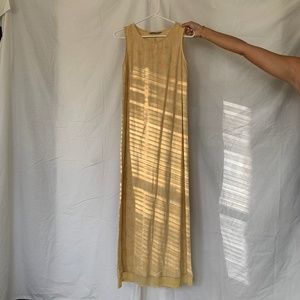 yellow maxi dress